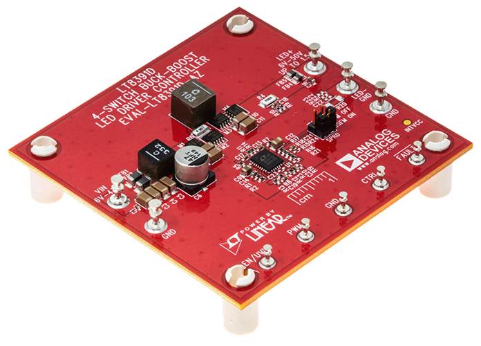 LT8391D： 60V 4-スイッチ同期式 昇降圧 LEDドライバ コントローラ